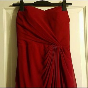 Bill Levkoff - Dark red gown